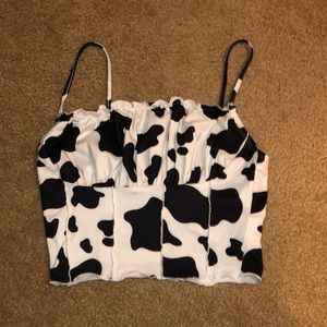 SHEIN cow print tank